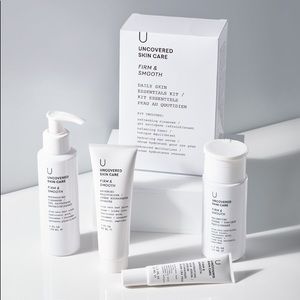 Uncovered Kit 4-STEP SKIN CARE ROUTINE CLEANSER TONĖR MOISTURIZER EYE SERUM